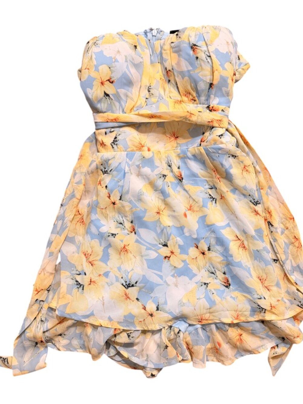 Miss Avenue | NWT Floral Strapless Mini Dress | Size Medium